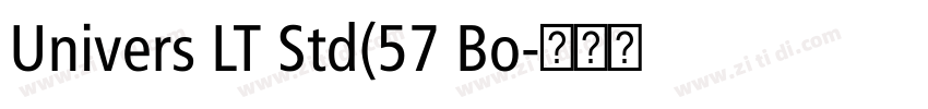 Univers LT Std(57 Bo字体转换 Univers LT Std(57 Bo字体转换
